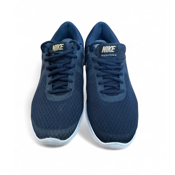 Nike Shoes - Nike Navy Blue Mesh Running Sneakers